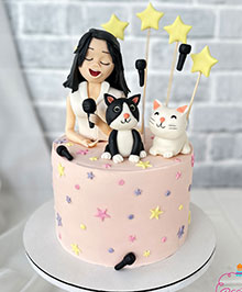 Figur Mikrofon Kedi isz